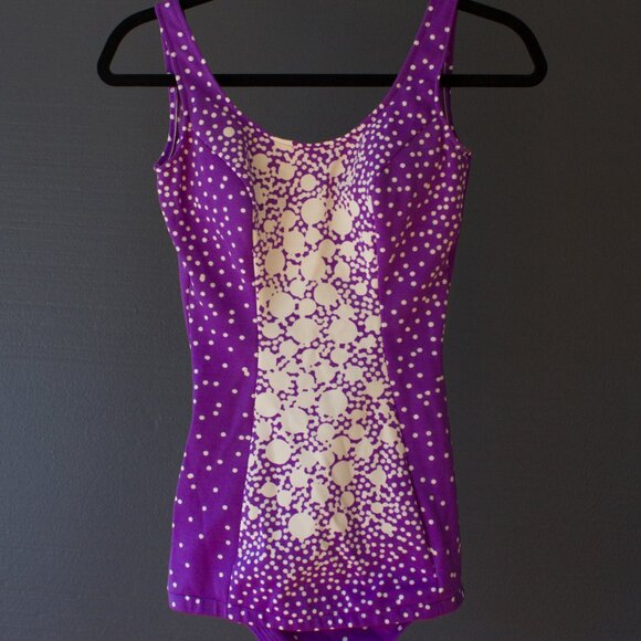 Other - Vintage Purple 1960s 1970s size 6/8 Women's Swim Sun Suit